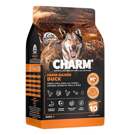 Сухий беззерновий холістик корм Charm Farm-Raised Duck Чарм фермерська утка для собак 0.34 кг.