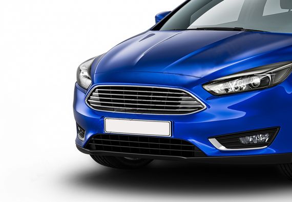 Передня решітка (Titanium) для Ford Focus III 2011-2017 рр | Зображення 1
