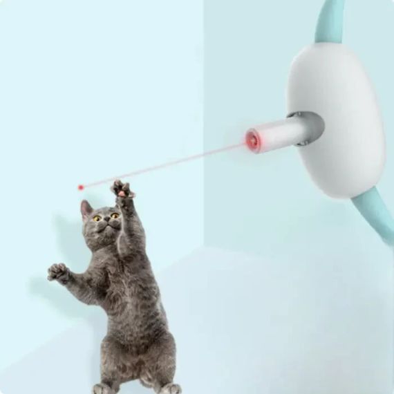 Умный лазерный ошейник для кошек и кошек Laser Collar интерактивная смарт со встроенным лазером | Зображення 3