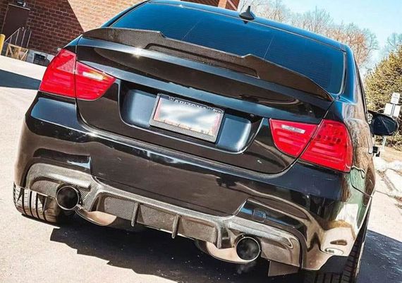Дифузор заднього бампера (для E90 M-Sport, Карбон) для BMW 3 серія E-90/91/92/93 2005-2011 рр | Зображення 6