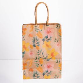 Набір подарункових крафтових пакетів з паперу 12 (шт.) гарні пакети для подарунків 15×8×21 (см) HP-10359-6Y