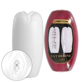 Мастурбатор вагина яйцо PRETTY LOVE CATHERINE Caspar белый, 7.4 х 3.5 см sexstyle