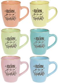 Кружка "Born to Sparkle" (Народжений Іскритися) 360мл, кераміка