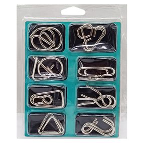 Набор металлических головоломок "Metal Puzzle" 808A-C-B(Turquoise) 8 штук в наборе