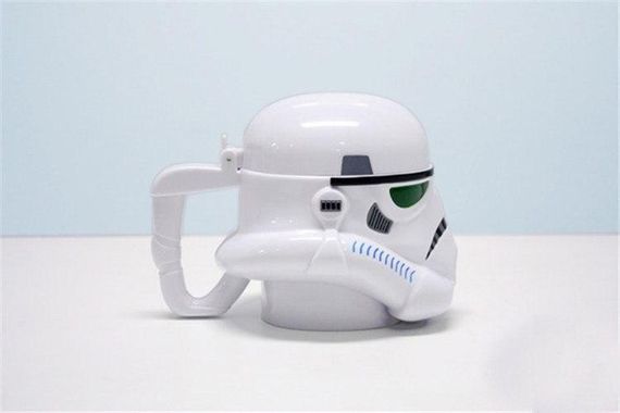 Чашка Кружка Бокал Пластиковая Star Wars 3D Plastic Штурмовик (Белая) | Зображення 3
