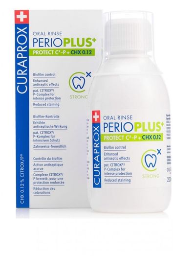Curaprox PROTECT. Ополіскувач з хлоргексидином 0,12% + Citrox®, 200мл. | Зображення 1