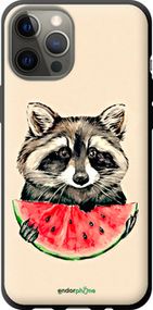 Чохол на iPhone 12 Pro Max Єнотик з кавуном "4605b-2054-2448"