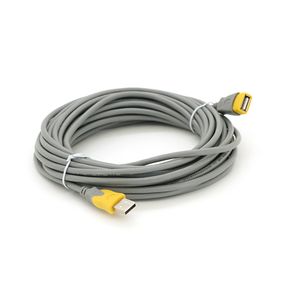 Подовжувач VEGGIEG UF-104, USB 2.0 AM/AF, 10,0m, Grey/Yellow, Пакет