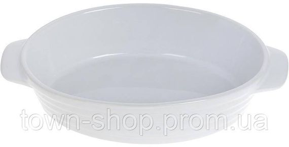 Форма Augsburg овальная для выпечки 24х14.5х5.5см керамическая (белая) BD-319-341