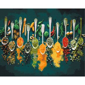 Картина за номерами "Пряні спеції" BS52897  Brushme 40х50 см