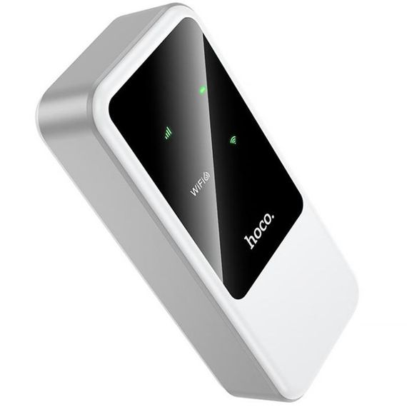 Портативний модем WiFi роутер Hoco HI42 150Mbps (SIM) 2000 mAh White | Зображення 2