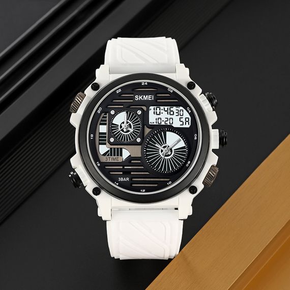 Чоловічий годинник Skmei 2202PWT White | Зображення 4