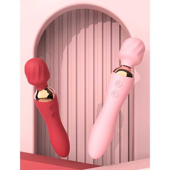 Двусторонний вибратор Night stories USB - Красный – Вибраторы | Зображення 2