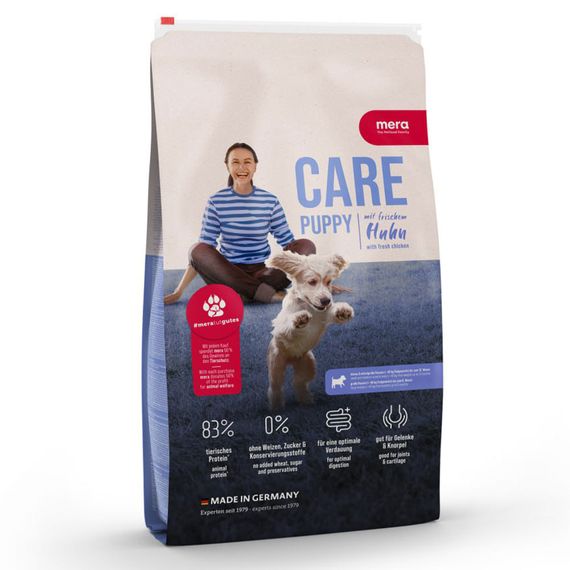 Корм MERA CARE Puppy Huhn сухий з куркою для цуценят всіх порід 1 кг
