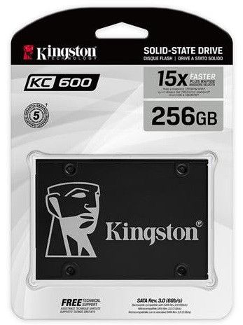 Твердотельный накопитель SSD 2.5&quot; Kingston KC600 256GB SATA 3D TLC (SKC600/256G) | Зображення 2