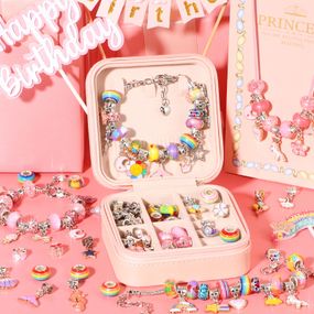 Дитячий набір для рукоділля, плетіння намиста та браслети PRINCESS