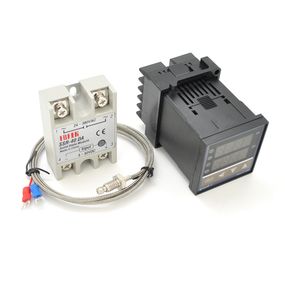 Контролер температури + твердотільне реле REX-C100FK05-V*AN, M6, 85-265V + SSR-40DA+M6