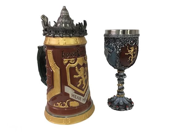 Подарунковий набір Кухоль Game Of Thrones House Lannister Stein Гра Престолів Дом Лансістерів і Winter Coming