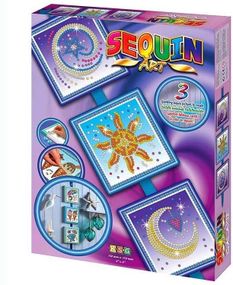 Набор для творчества Sequin Art SEASONS Космос, Солнце, Луна и звезды SA1511 (SA1511)
