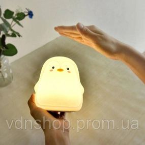 Ночник Лампа usb для повербанка пингвин, Настільні світильники з м'яким освітленням для спальні IZ-80