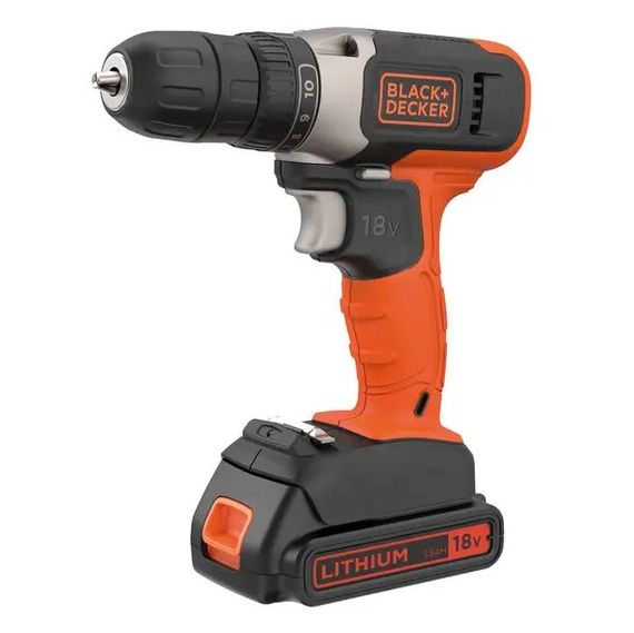 Акумуляторний дриль-шурупокрут Black&Decker з АКБ та ЗП BCD001C1