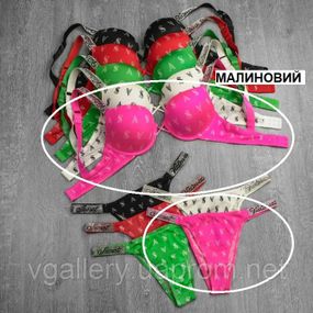 Женский комплект нижнего белья Victoria`s Secret со стразами 85В
