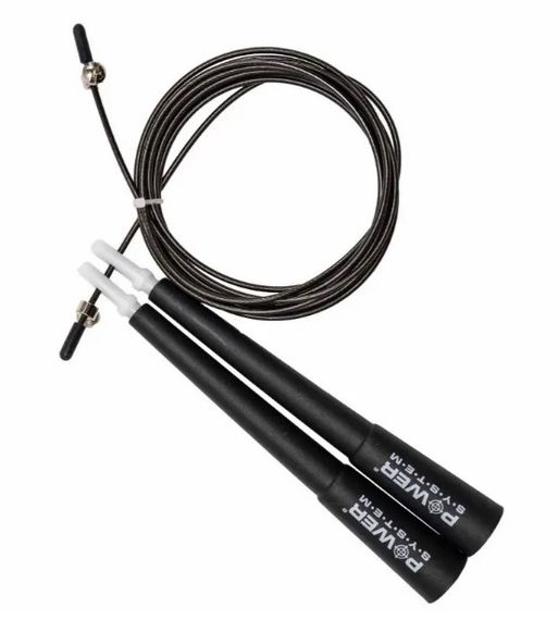 Скакалка швидкісна Power System PS-4033 Crossfit Jump Rope Black 2,8 м (PS-4033_Black) | Зображення 4