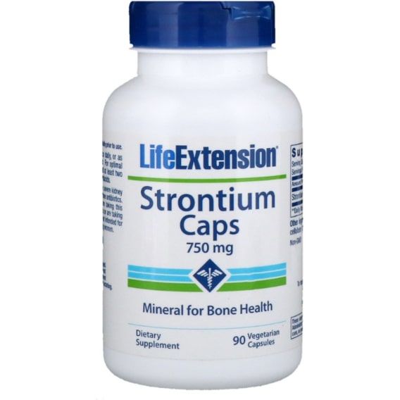 Мультиминеральный комплекс Life Extension Strontium Caps Mineral for Bone Health 750 mg 90 Caps LEX-14769