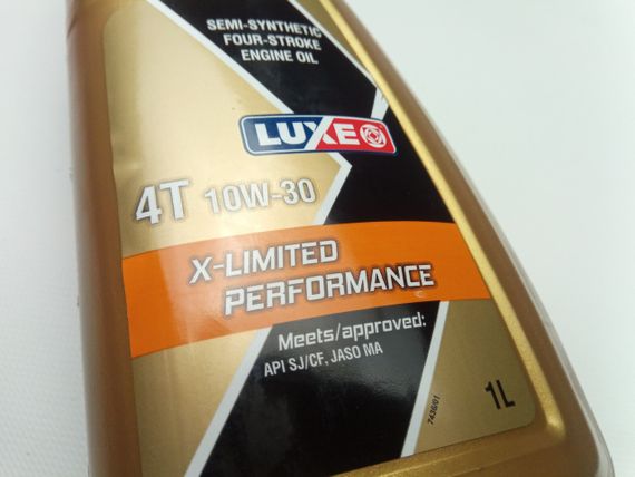 Олива моторна 4T 10W-30 напівсинтетична. LUXE x-limited  SJ/CF JASO-MA 1л. | Зображення 2