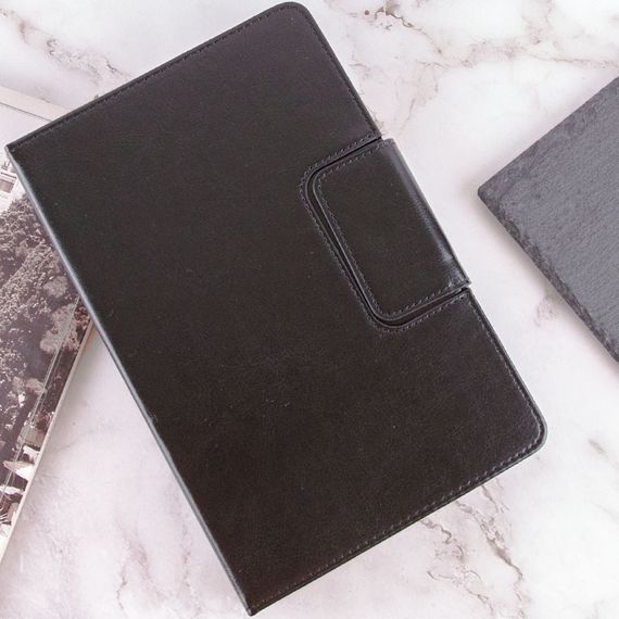 Універсальний шкіряний чохол-книжка для планшета 9-10" Чорний | Зображення 7