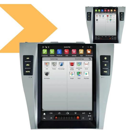 Автомагнітола з великим 9-дюймовим сенсорним екраном XPRO MT-8175 для Toyota Camry V40 2006-2010 (42524-MT-8175_3234) | Зображення 1