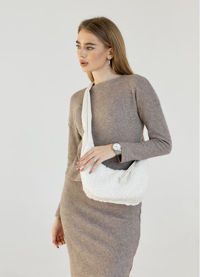 Женская сумка Sambag HOBO S DOLLY Белая 30 х 13 х 8 см (53100808) | Зображення 1