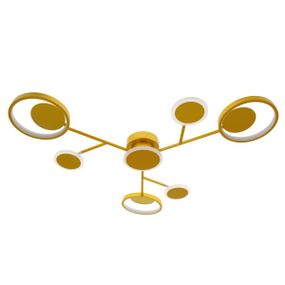 Люстра потолочная в спальню LED 30W WW+NW+CW G (BR-01 658С/7)