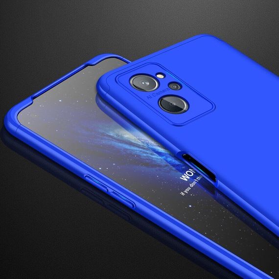 Чохол GKK 360 градусів для Oppo A76 / Realme 9i колір Синій | Зображення 4