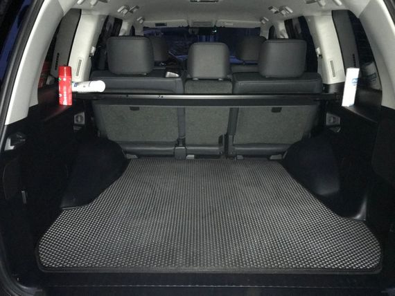 Коврик багажника (EVA, 5 мест, черный) для Toyota Land Cruiser 200