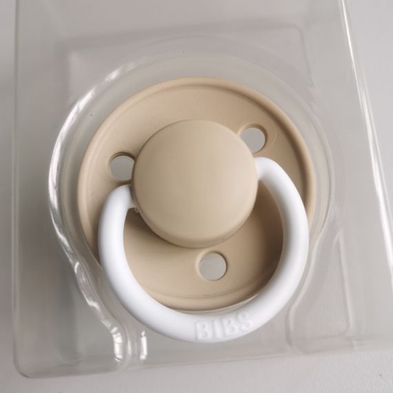 Соска пустушка Bibs De Lux Silicone Vanilla glow 0-36 міс силіконова нічна | Зображення 1