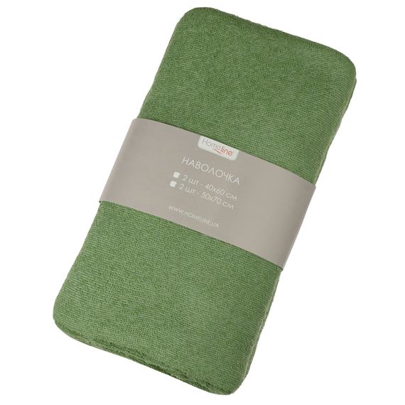Набір наволочок Home Line 65889 Україна 50x70  Бавовна Зелений