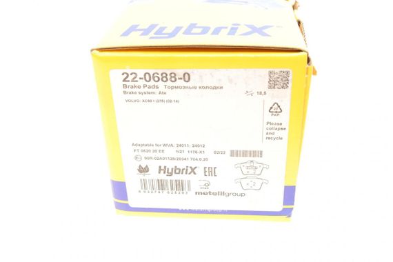 Колодки гальмівні задні Volvo XC90 02-14 22-0688-0 | Зображення 9