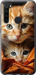Чохол на Xiaomi Redmi Note 8 Котики 2 із силікону FCh_008273