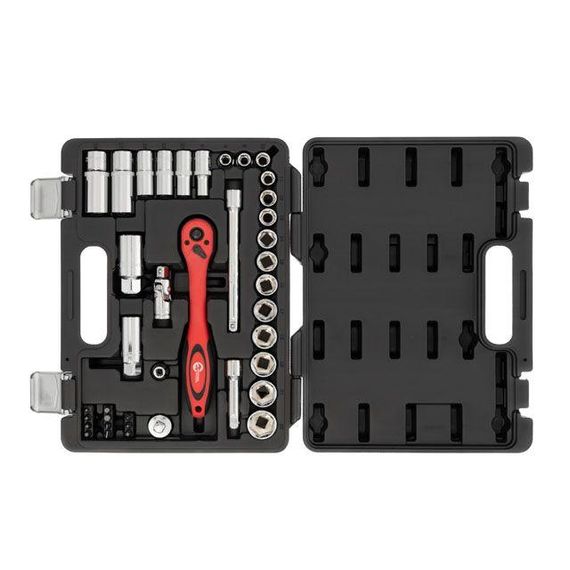 Професійний набір інструментів 3/8", 39 од., Cr-V INTERTOOL ET-6039 | Зображення 1