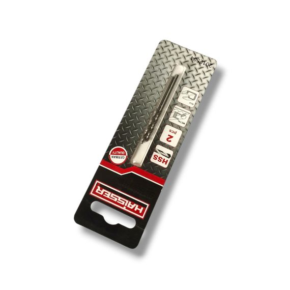 Свердло HAISSER по металу 1.0 мм, стандартне (DIN 338), 2 шт, блістер | Зображення 1