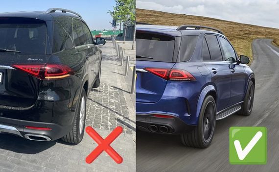Комплект обвісів AMG GLE53 (з заднім дифузором) для Mercedes GLE W167 2018- рр | Зображення 5
