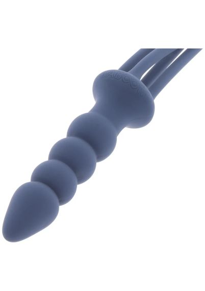 Кнут с держателем в виде анальной пробки Taboom Silicone Supreme, синий sexstyle | Зображення 6