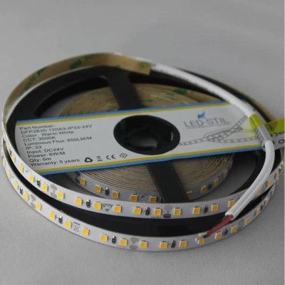 Светодиодная лента LED-STIL 3000K 6 Вт/м 2835 128 діодів IP33 24 Вольта 850 lm тепле світло | Зображення 1