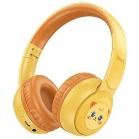 Накладные беспроводные наушники Hoco W60 Rhyme for children Sun yellow