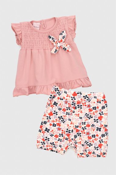 Костюм (туніка+шорти) для дівчинки Baby Show 249785 68 см Пудровий (2000990422941S) shop (2000990422941)