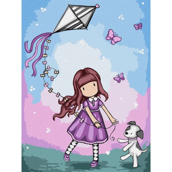 Картина за номерами "Don’t Fly Away Santoro Gorjuss Collection" KHO8585, 30х40 см