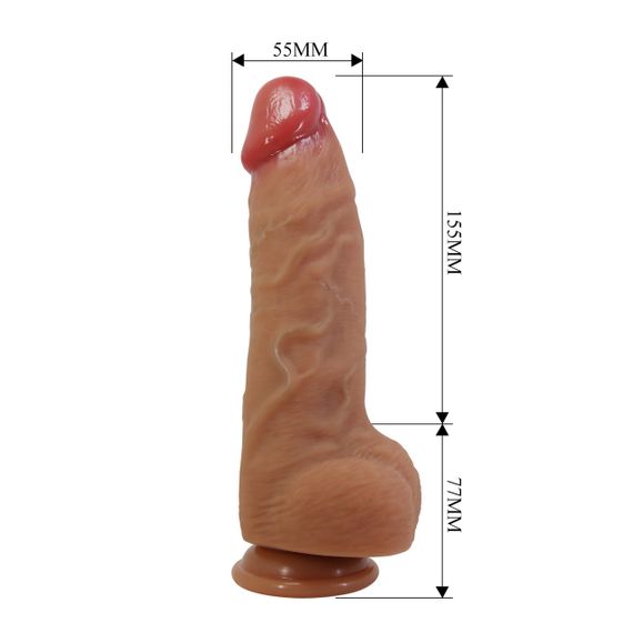 Фалоімітатор Pretty Love Najm 9.1 Super Soft Liquid Silicone Dildo Sex Aura | Зображення 1