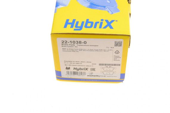 Колодки гальмівні задні BMW 1 F52 F40 X2 F39 17- 2 F44-F46 i3 I01 13- X1 F48 Mini 14- 22-1038-0 | Зображення 9