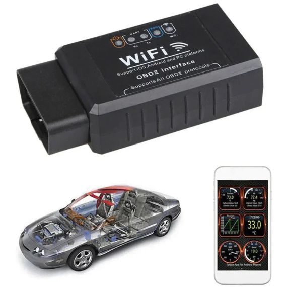 Сканер для діагностики автомобіля OBD2 ELM327 WI-FI | Зображення 2